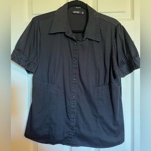 Apt 9 Short Sleeve Back Button Down Shirt